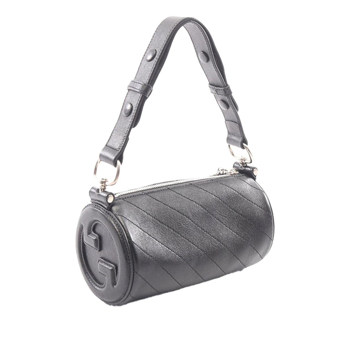 Gucci Mini Leather Blondie Barrel Shoulder Bag