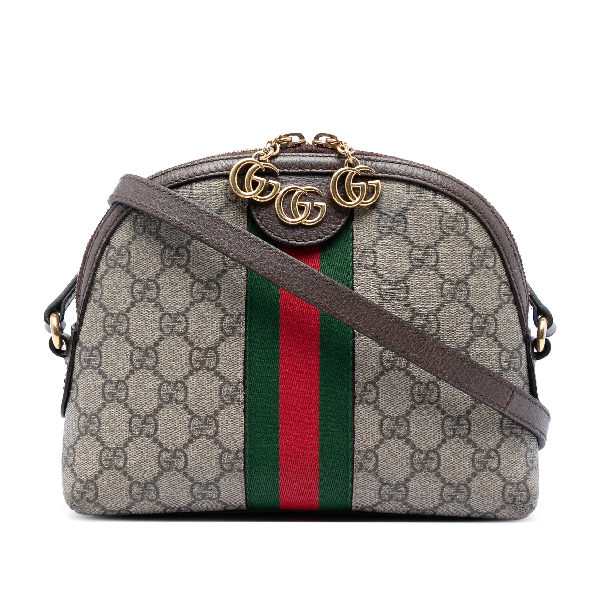 Gucci Small GG Supreme Web Ophidia Dome Crossbody