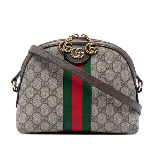 Gucci Small GG Supreme Web Ophidia Dome Crossbody