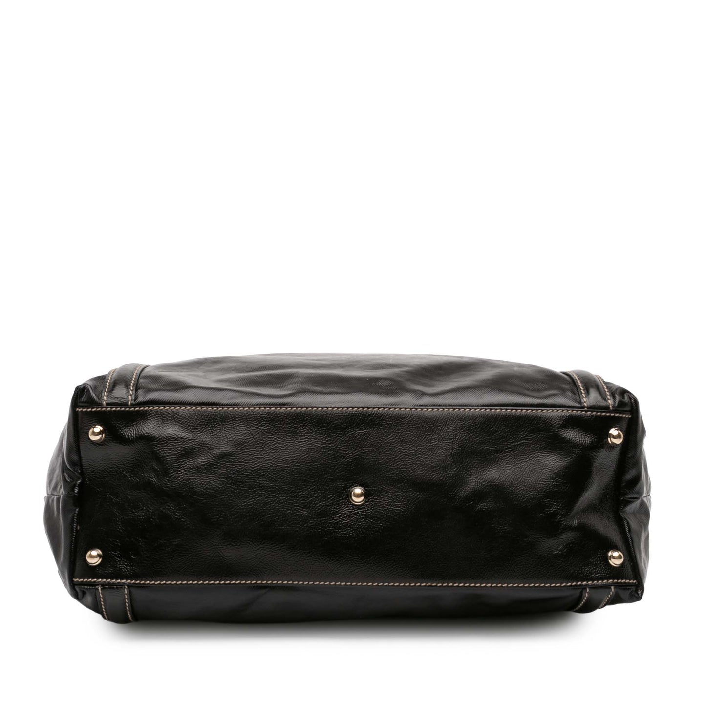 Gucci Patent Dialux Britt Web Tote