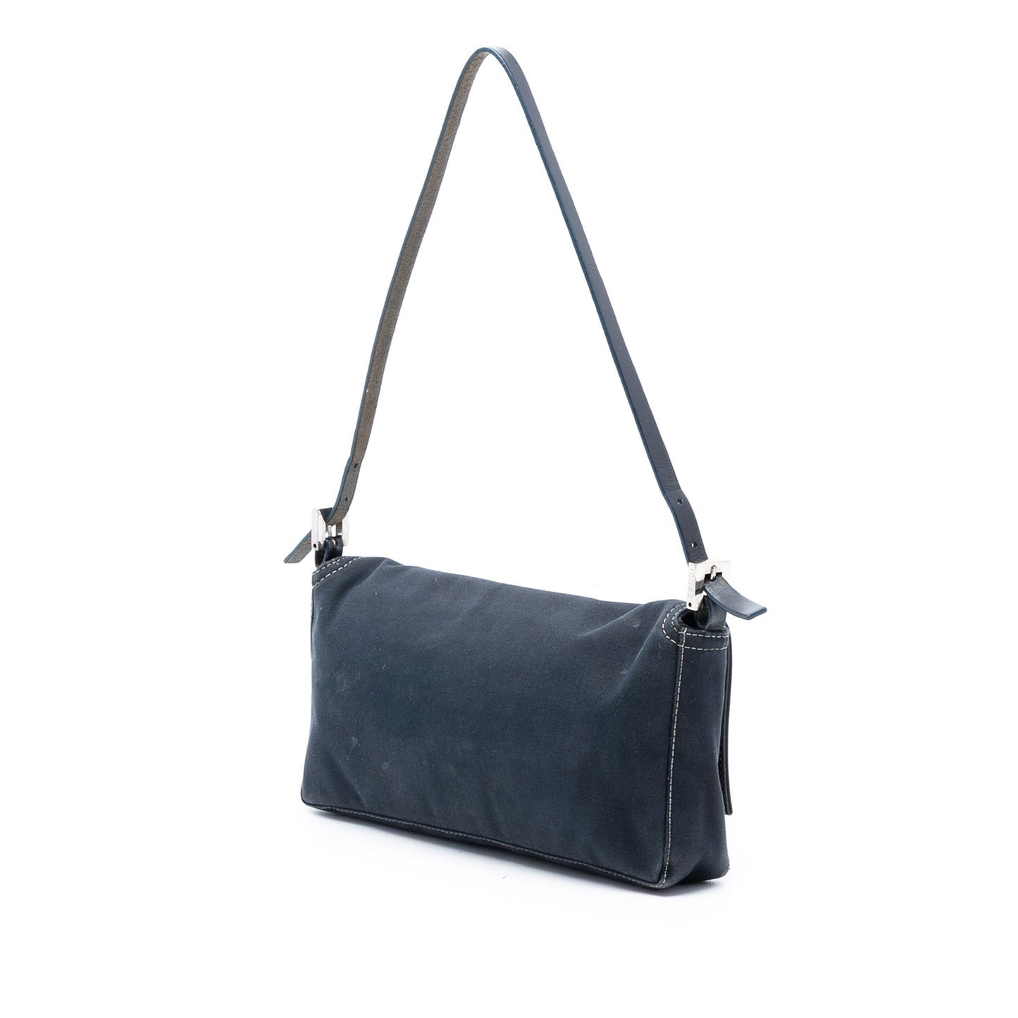 Fendi Canvas FF Marble Baguette Shoulder Bag