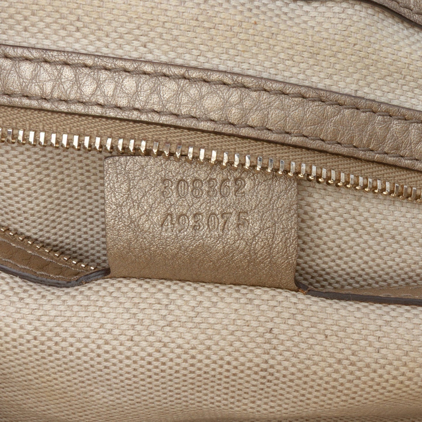 Gucci Small Metallic Leather Soho Working Satchel