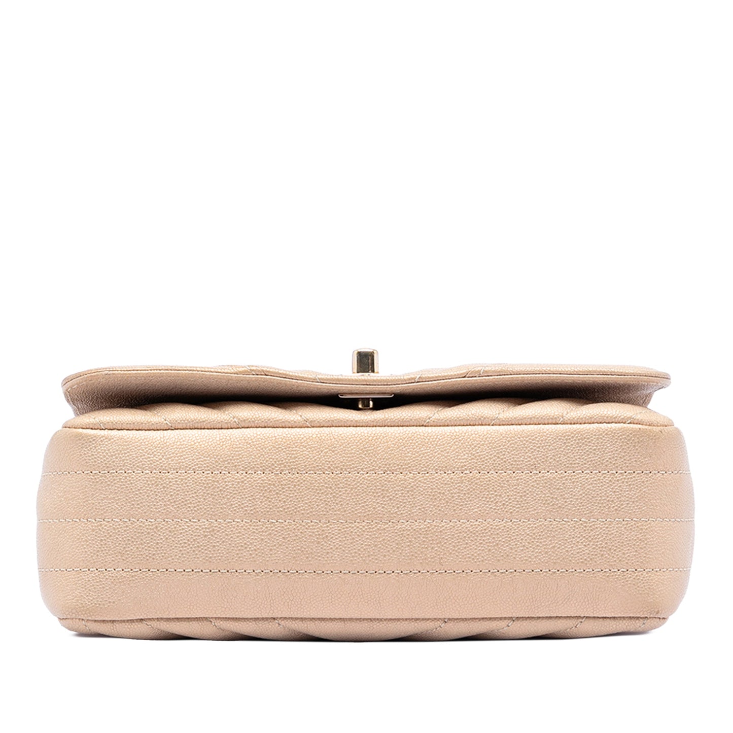 Small Chevron Caviar Statement Flap