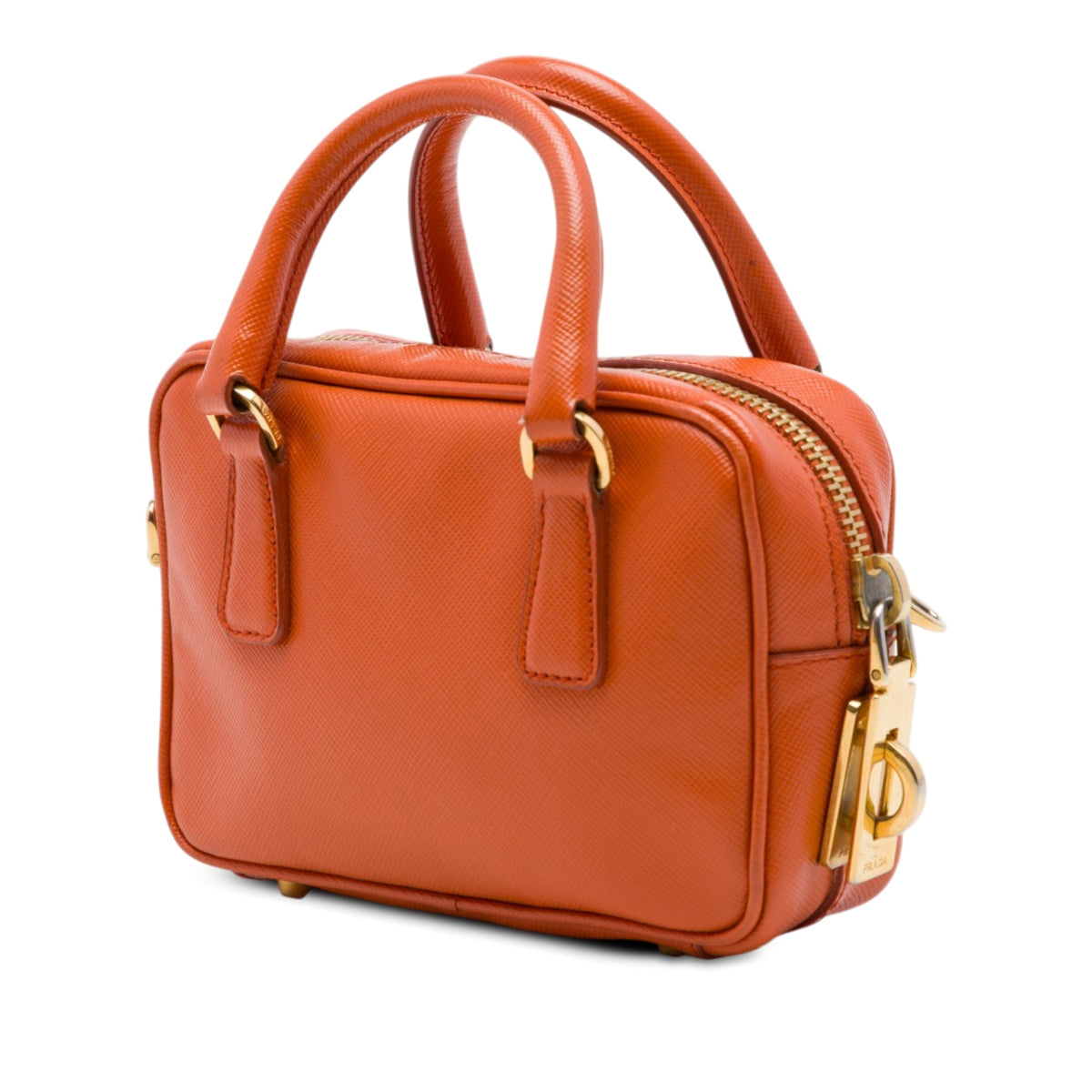 Prada Mini Saffiano Lux Bauletto Bag