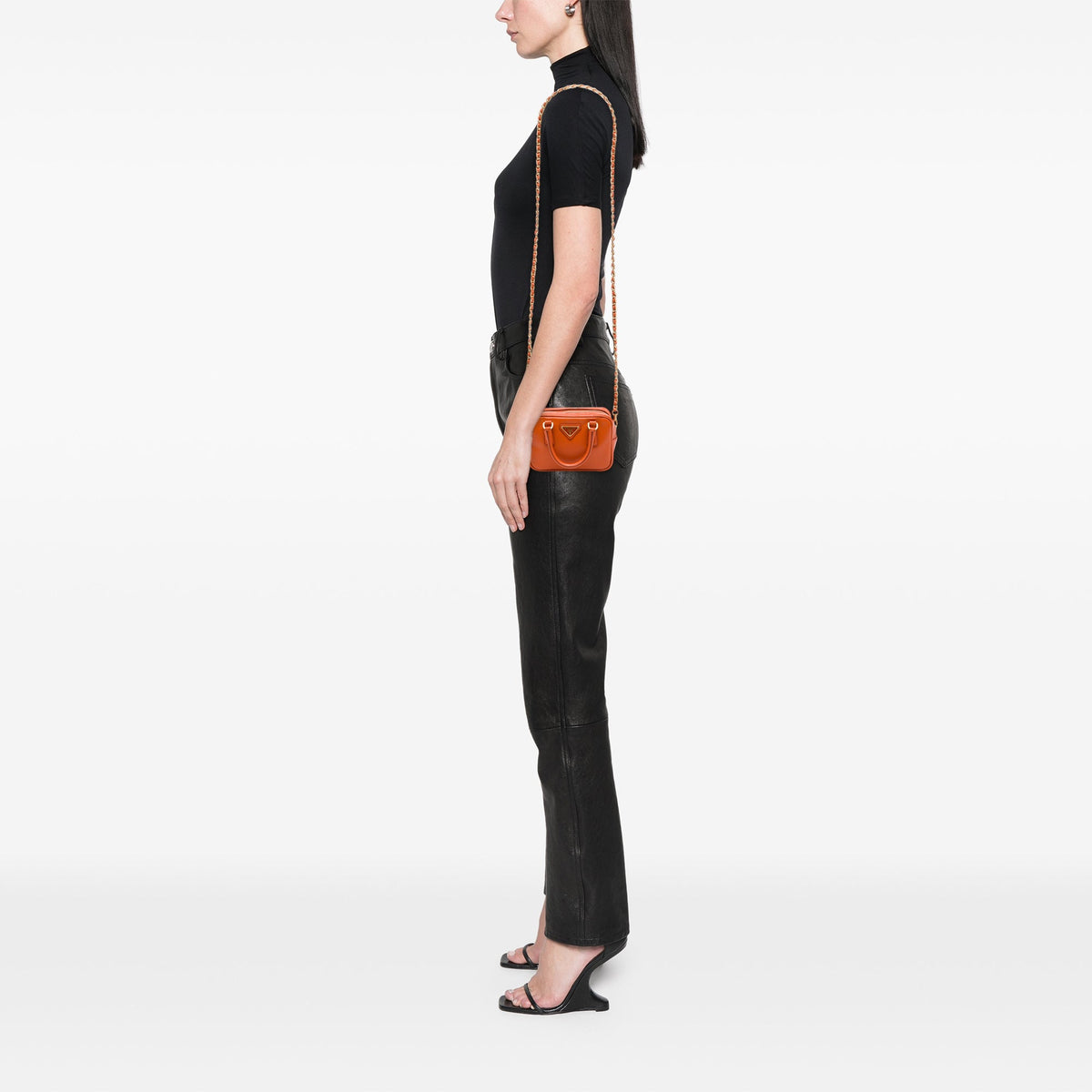 Prada Mini Saffiano Lux Bauletto Bag