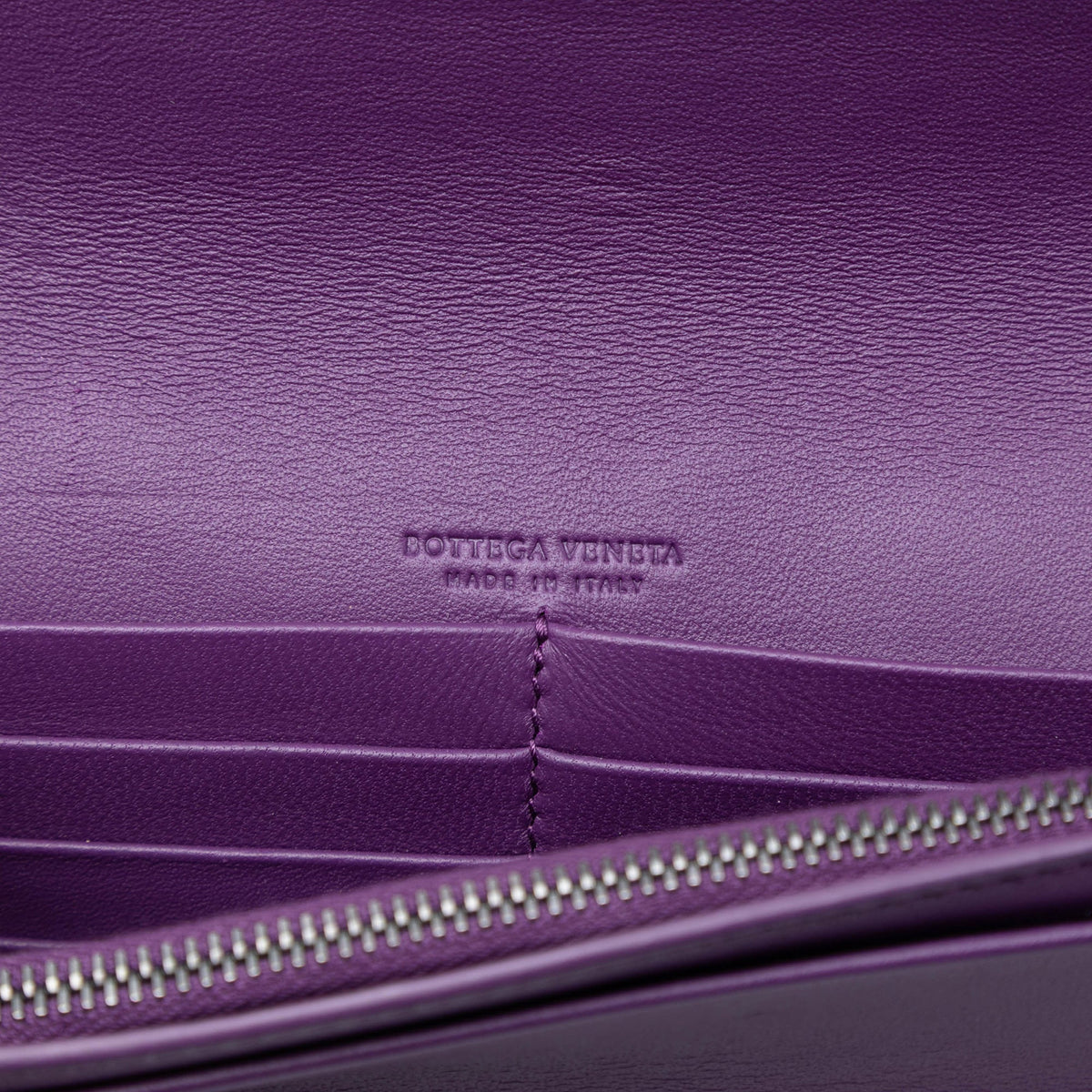 Bottega Veneta Nappa Intrecciato Embroidered Continental Wallet on Chain