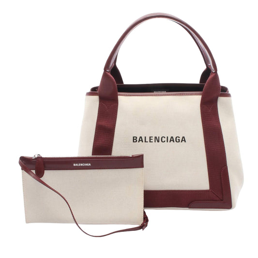 Balenciaga Canvas Navy Cabas S Tote