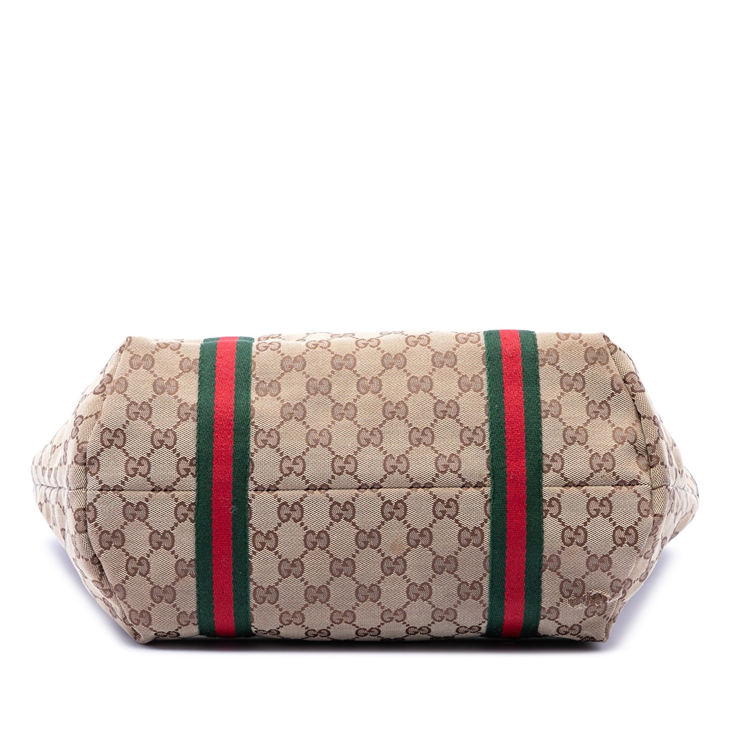 Gucci Large GG Canvas Web Jolicoeur Tote