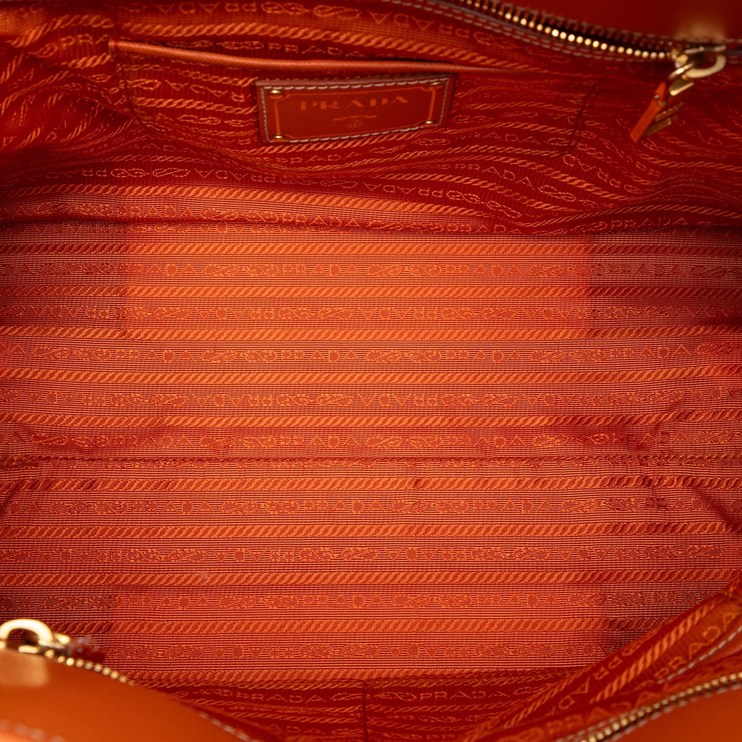 Prada Saffiano Trimmed Canvas Canapa Satchel