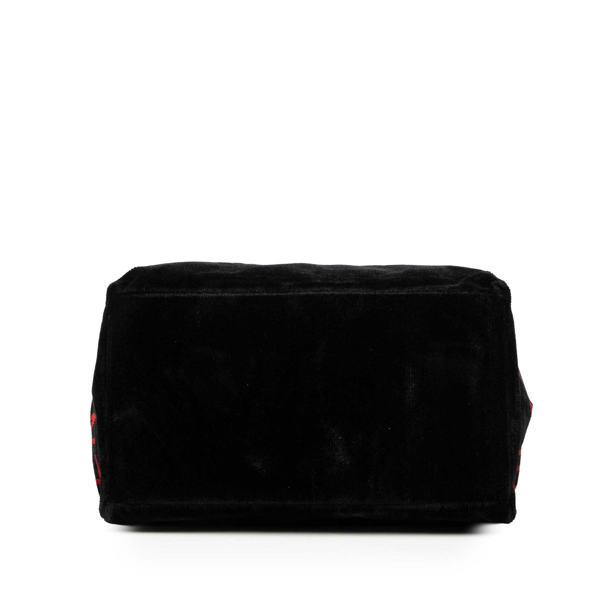 Fendi Velour Logo Tote