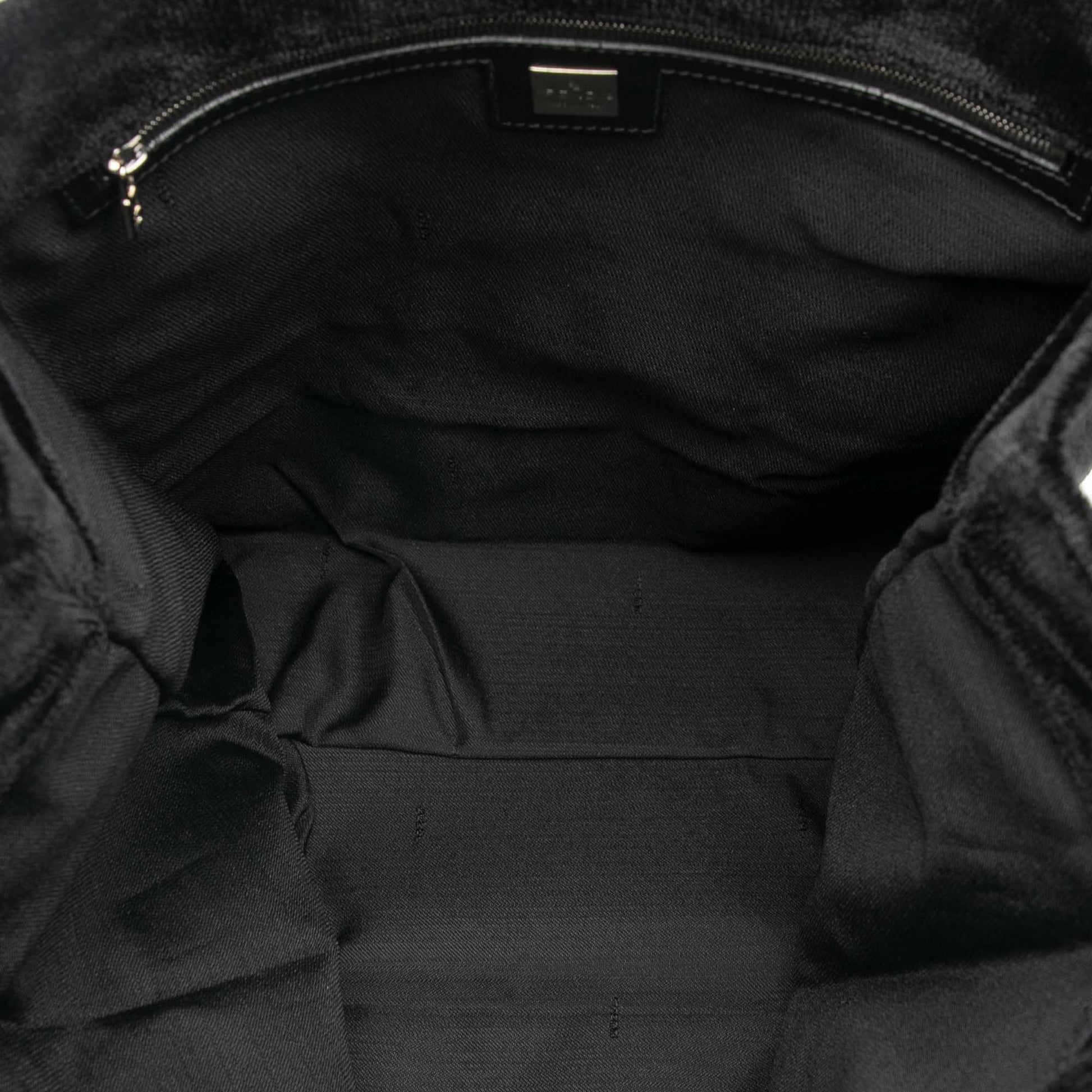 Fendi Velour Logo Tote