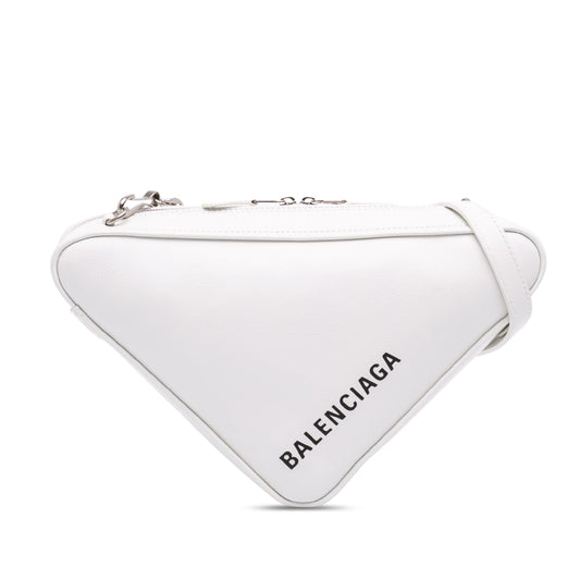 Balenciaga Leather Triangle Chain Crossbody