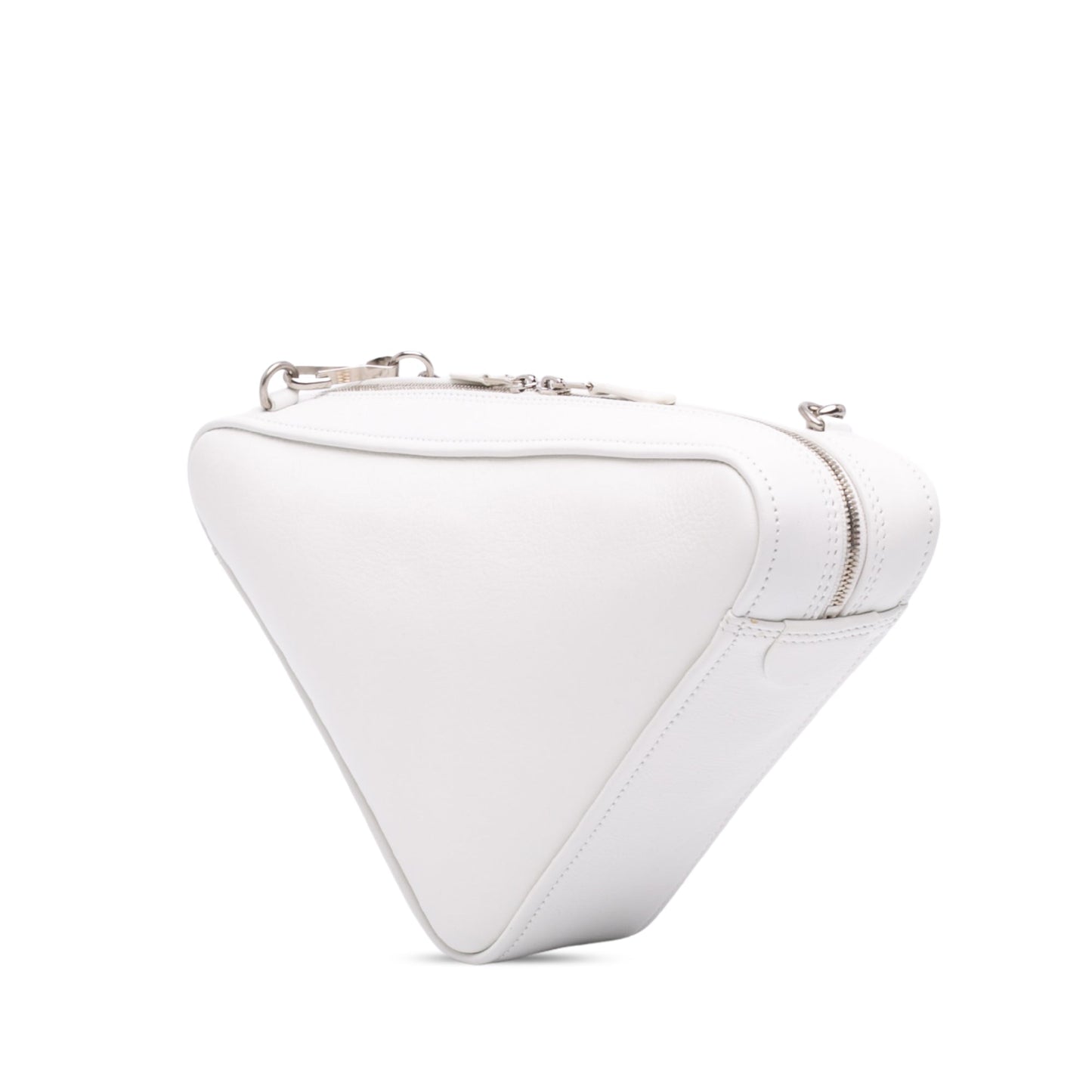 Balenciaga Leather Triangle Chain Crossbody