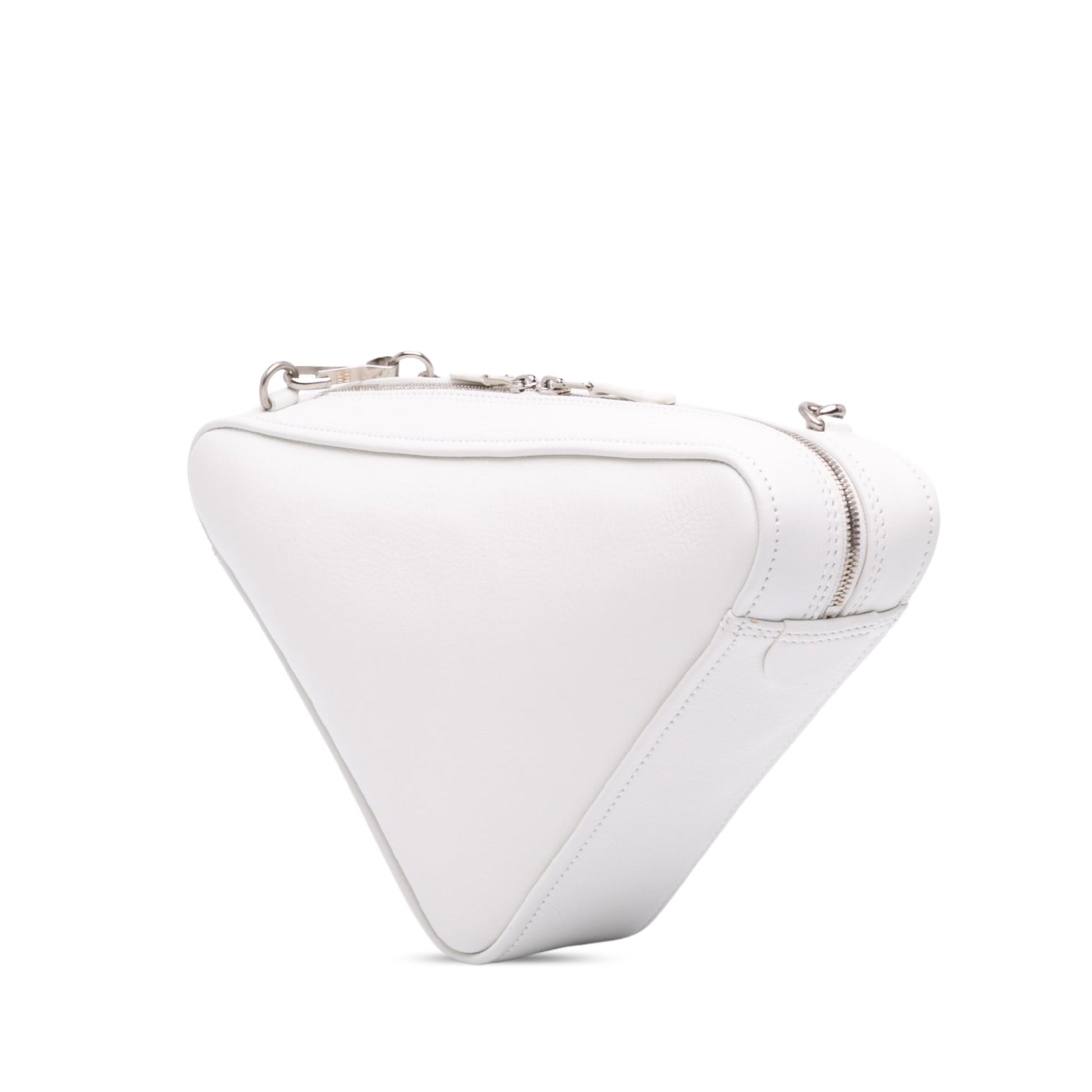 Balenciaga Leather Triangle Chain Crossbody