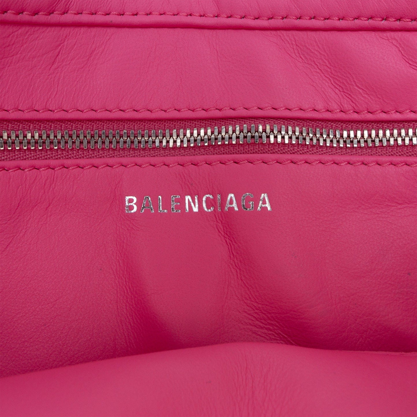 Balenciaga Leather Triangle Chain Crossbody