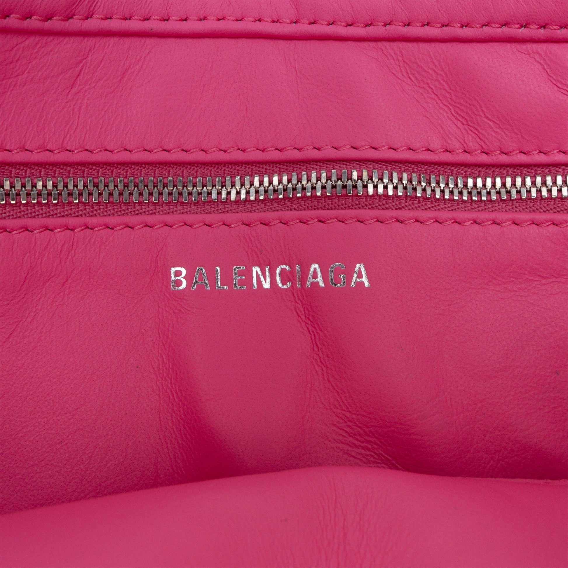 Balenciaga Leather Triangle Chain Crossbody