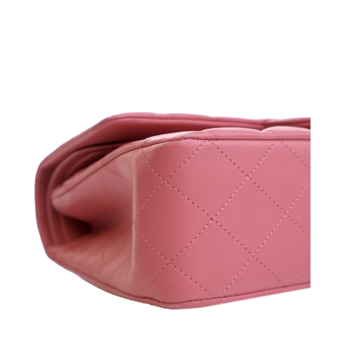 Chanel Medium Classic Lambskin Double Flap — Pink