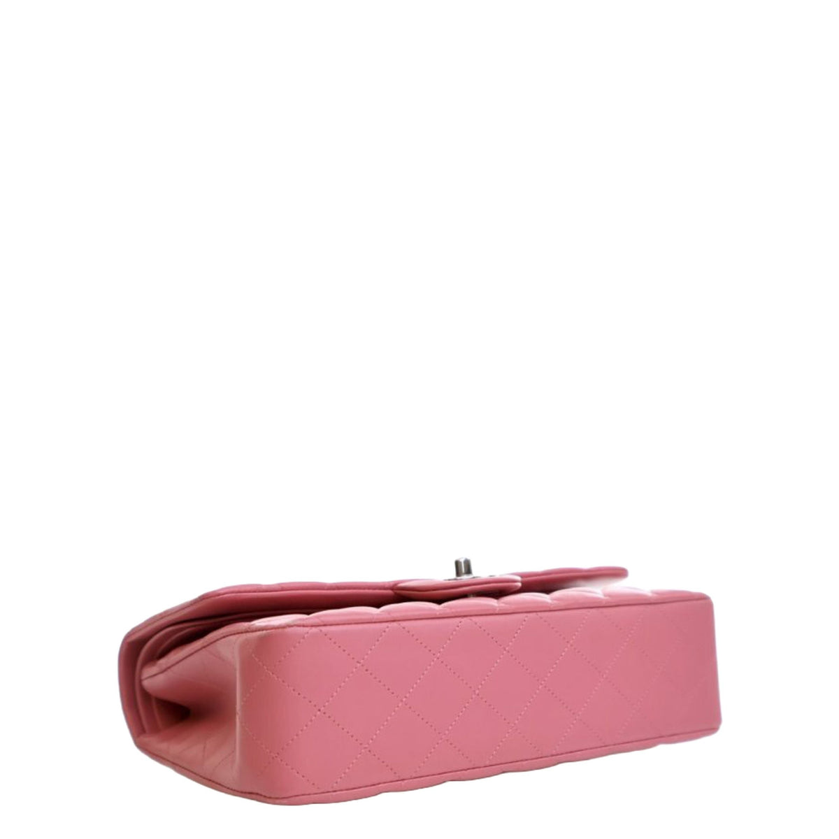 Chanel Medium Classic Lambskin Double Flap — Pink