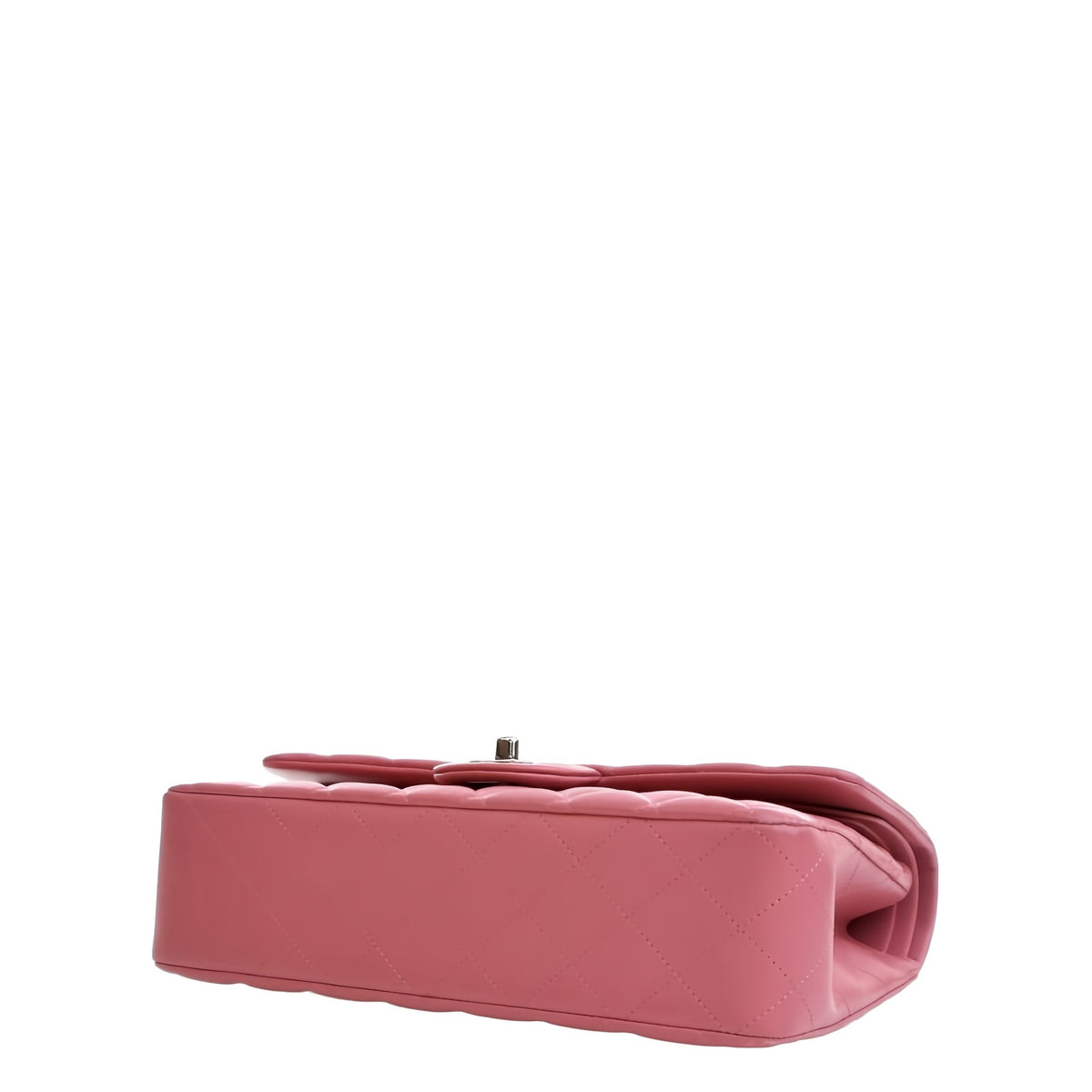 Chanel Medium Classic Lambskin Double Flap — Pink