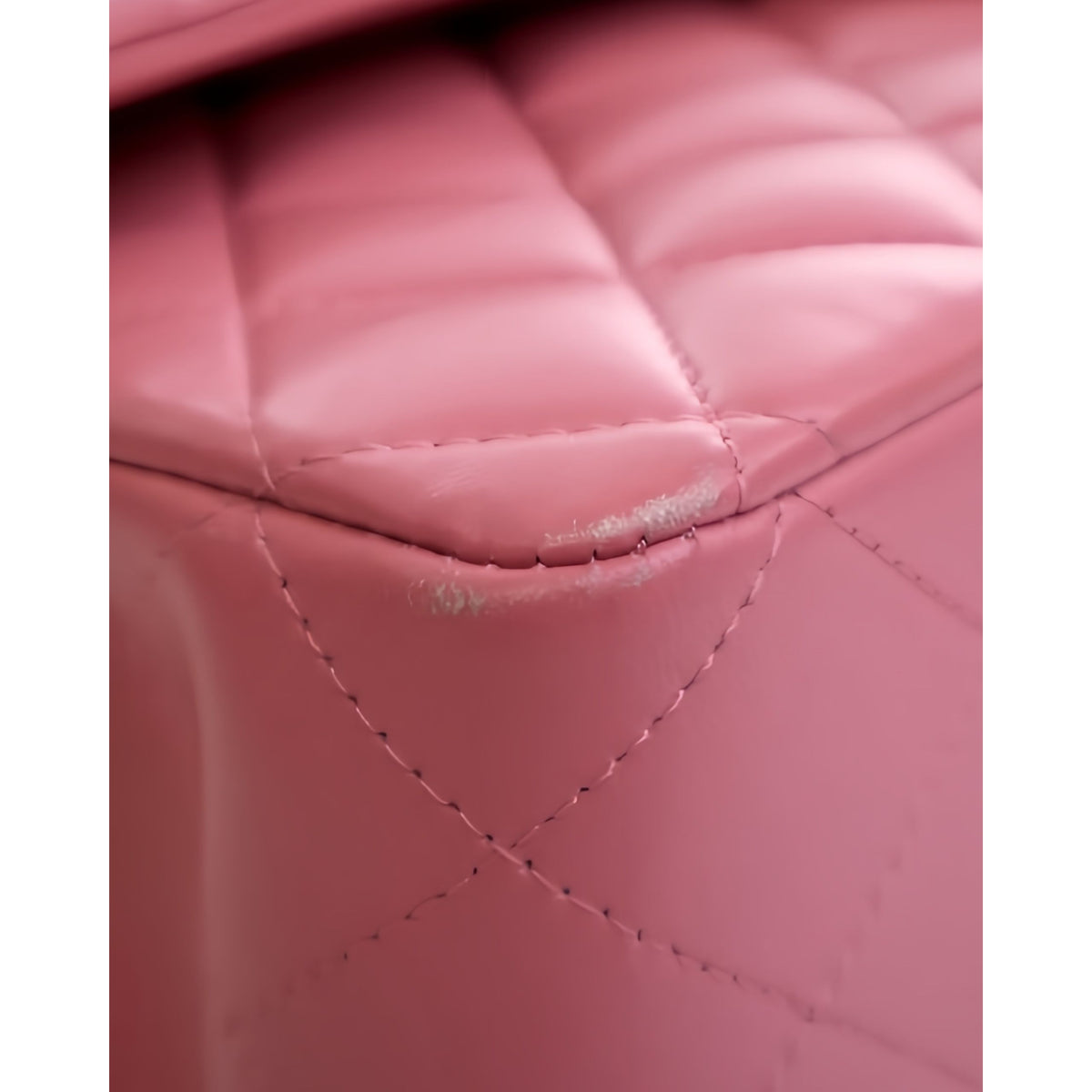 Chanel Medium Classic Lambskin Double Flap — Pink