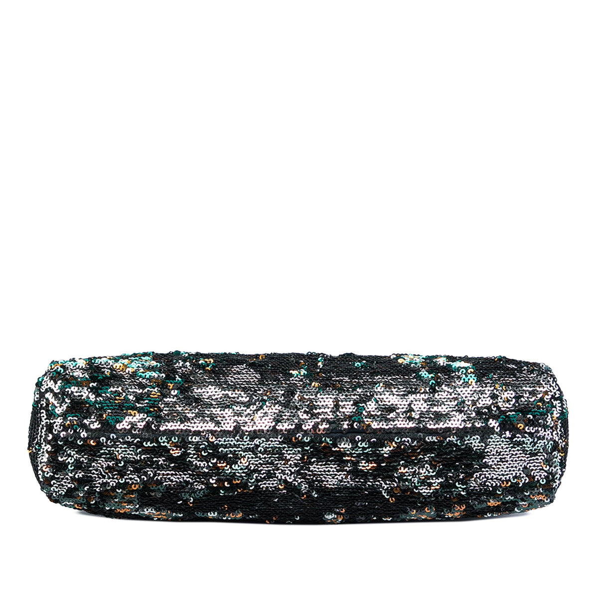 Miu Miu Sequin Frame Clutch — Black