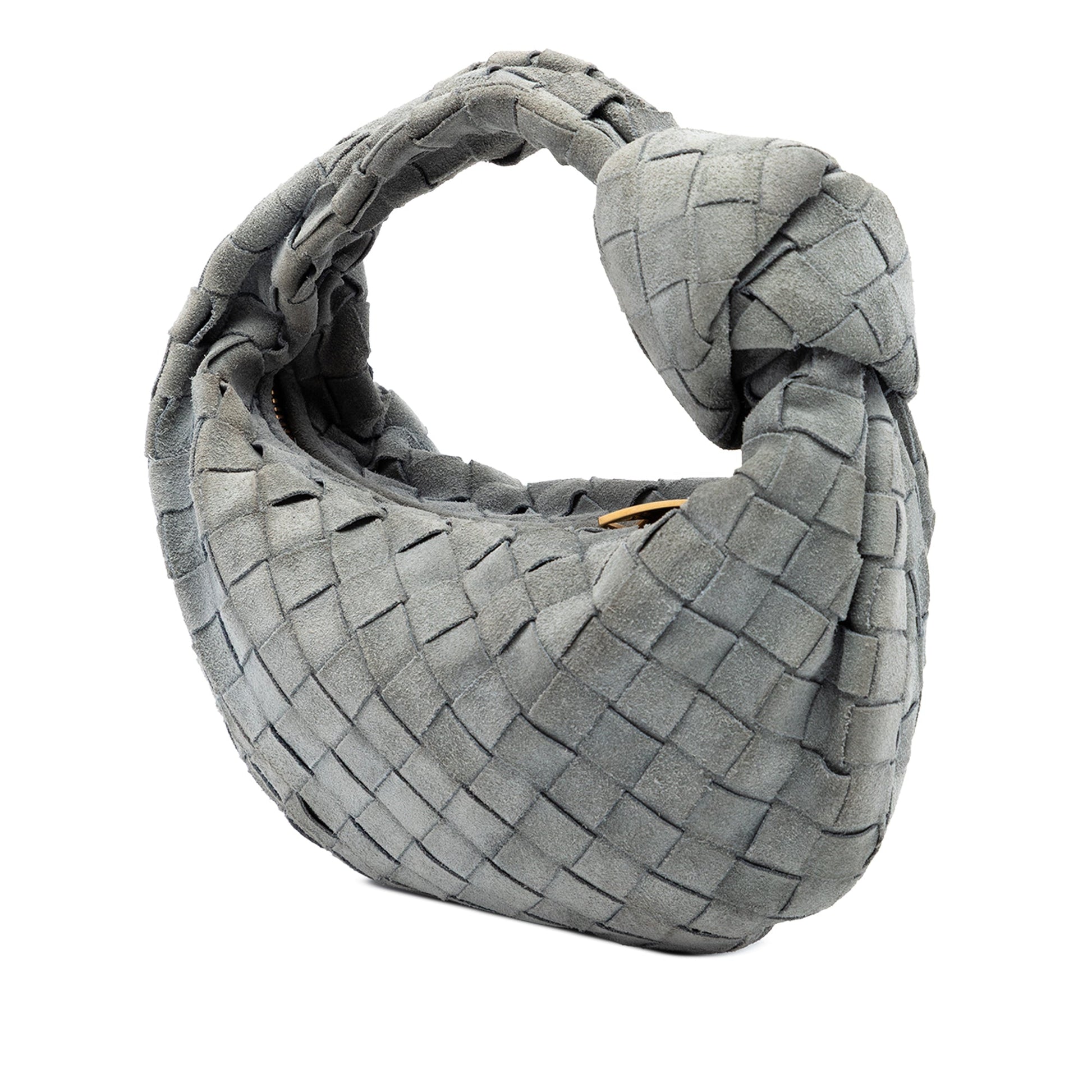 Bottega Veneta Mini Suede Intrecciato Jodie