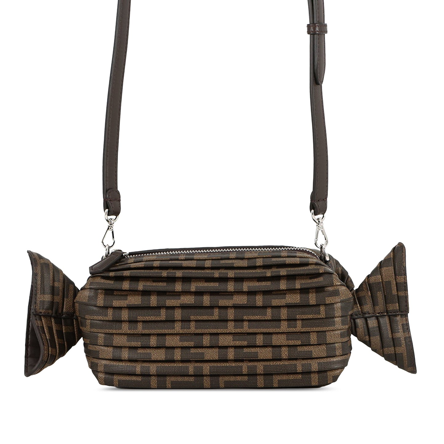 Fendi Zucca Coated Canvas Caramella Candy Camera Bag