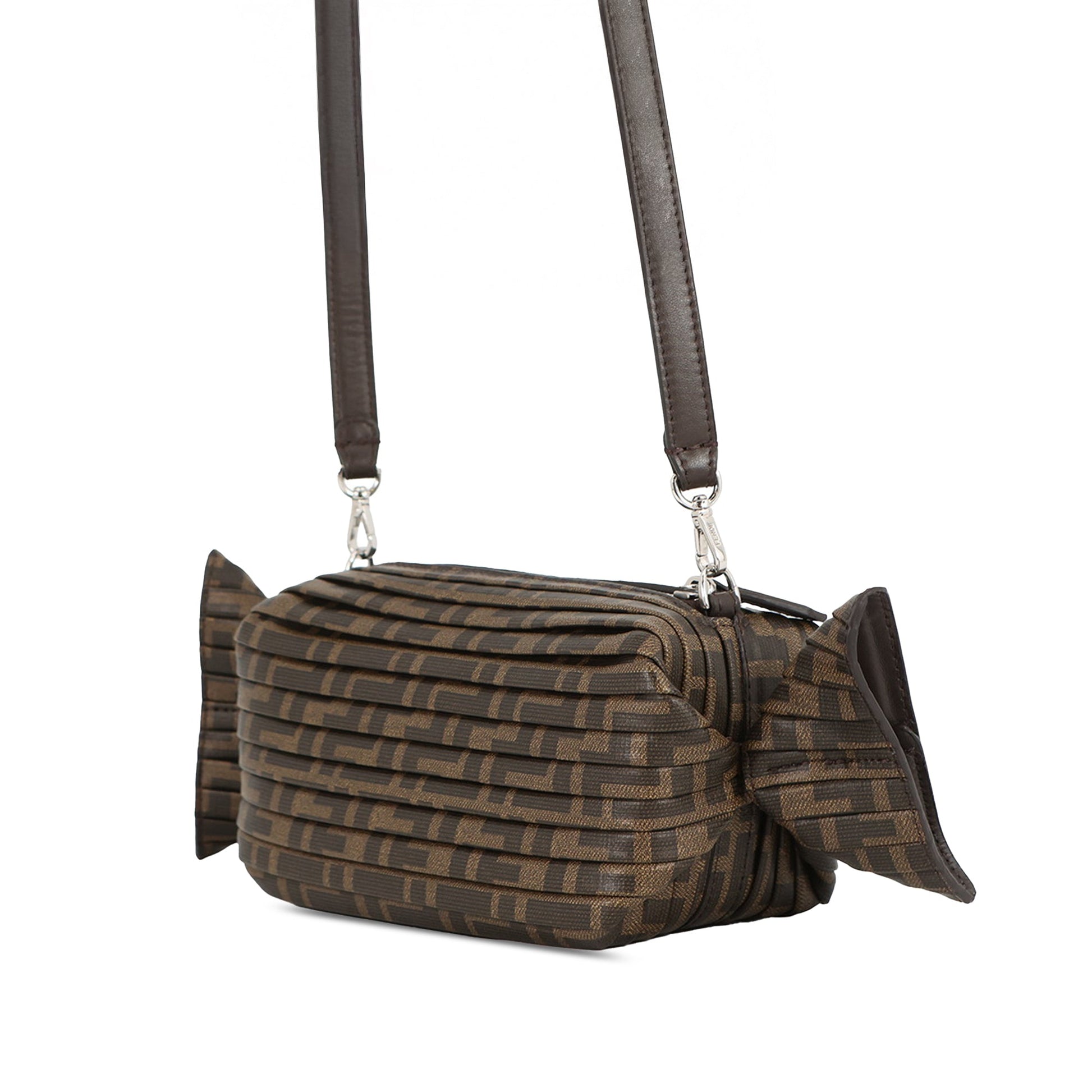 Fendi Zucca Coated Canvas Caramella Candy Camera Bag