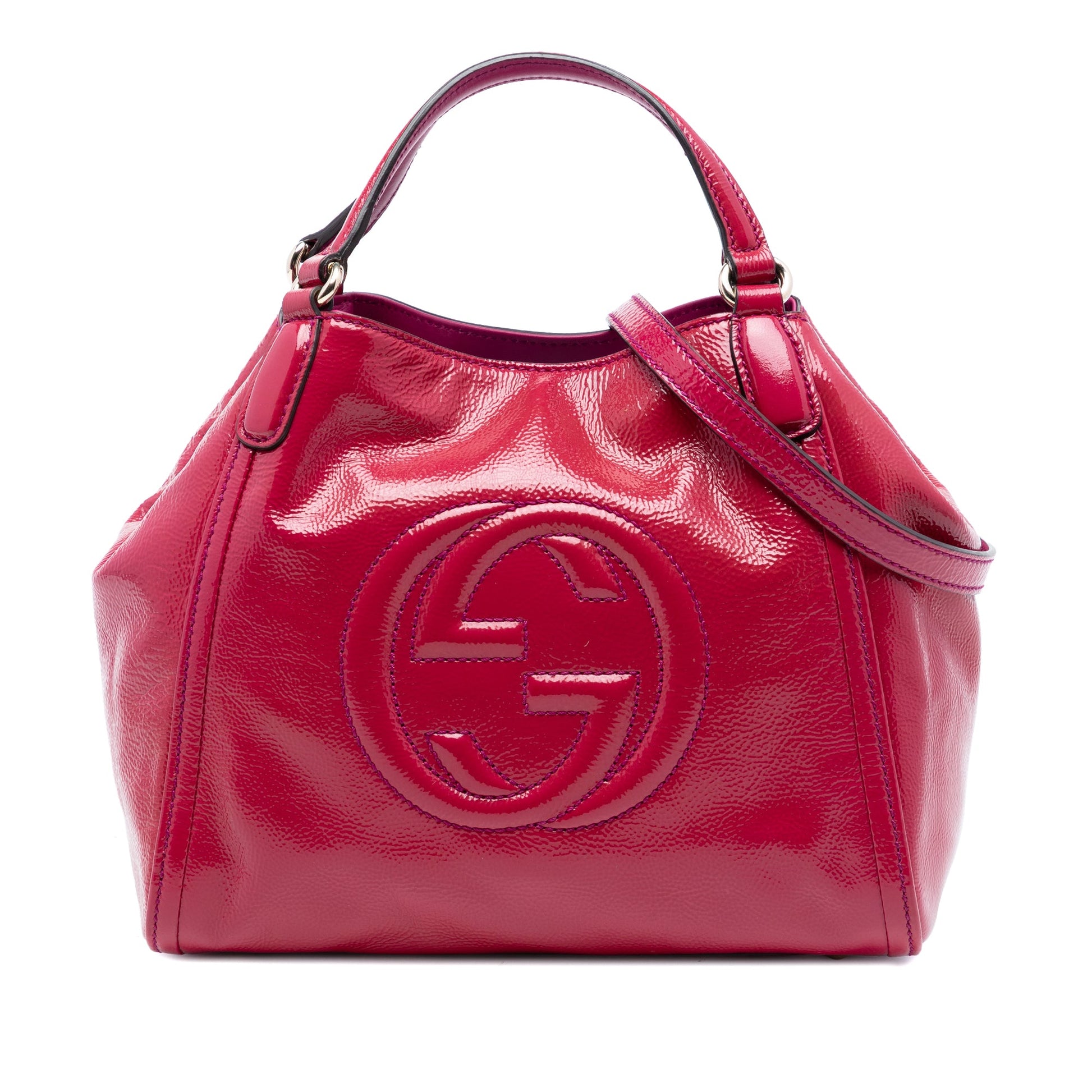 Small Patent Soho Satchel