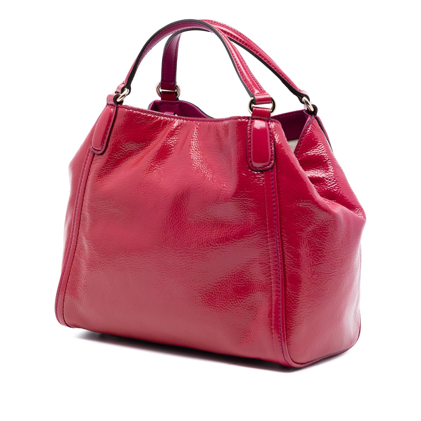 Small Patent Soho Satchel