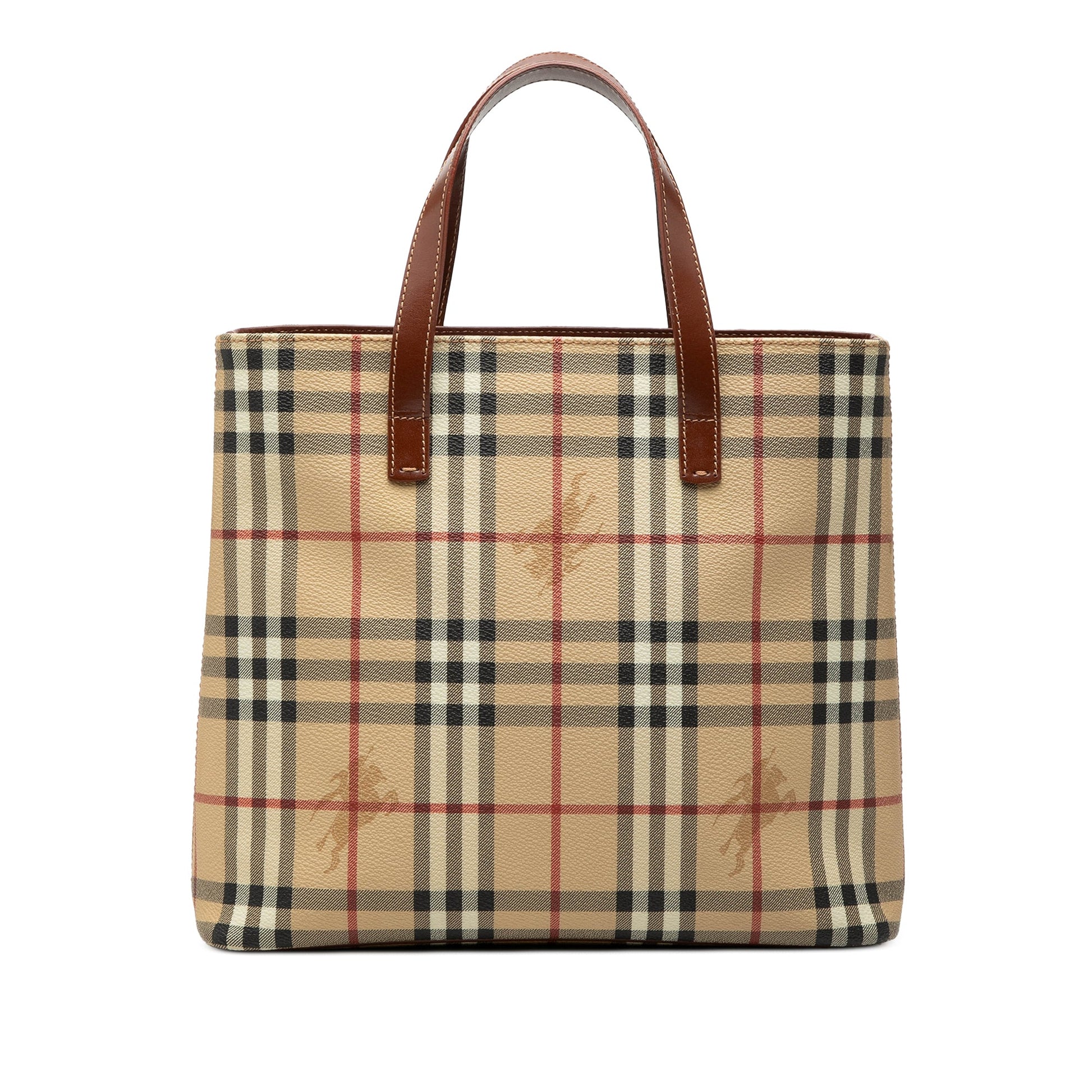Burberry Haymarket Check Coated Canvas Tote