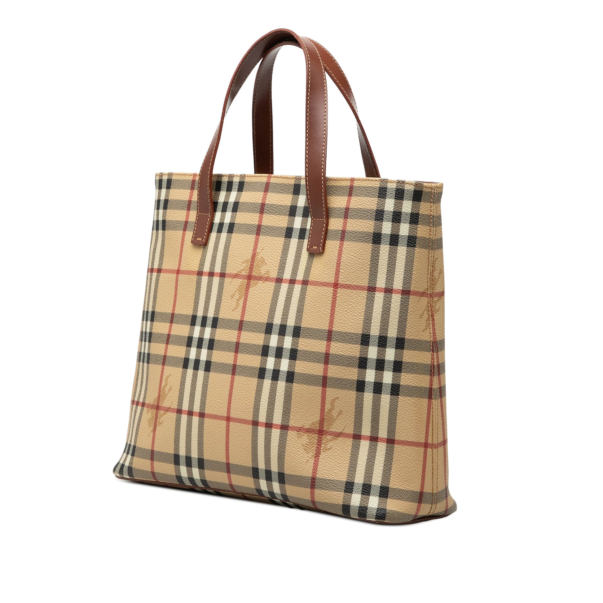 Burberry Haymarket Check Coated Canvas Tote