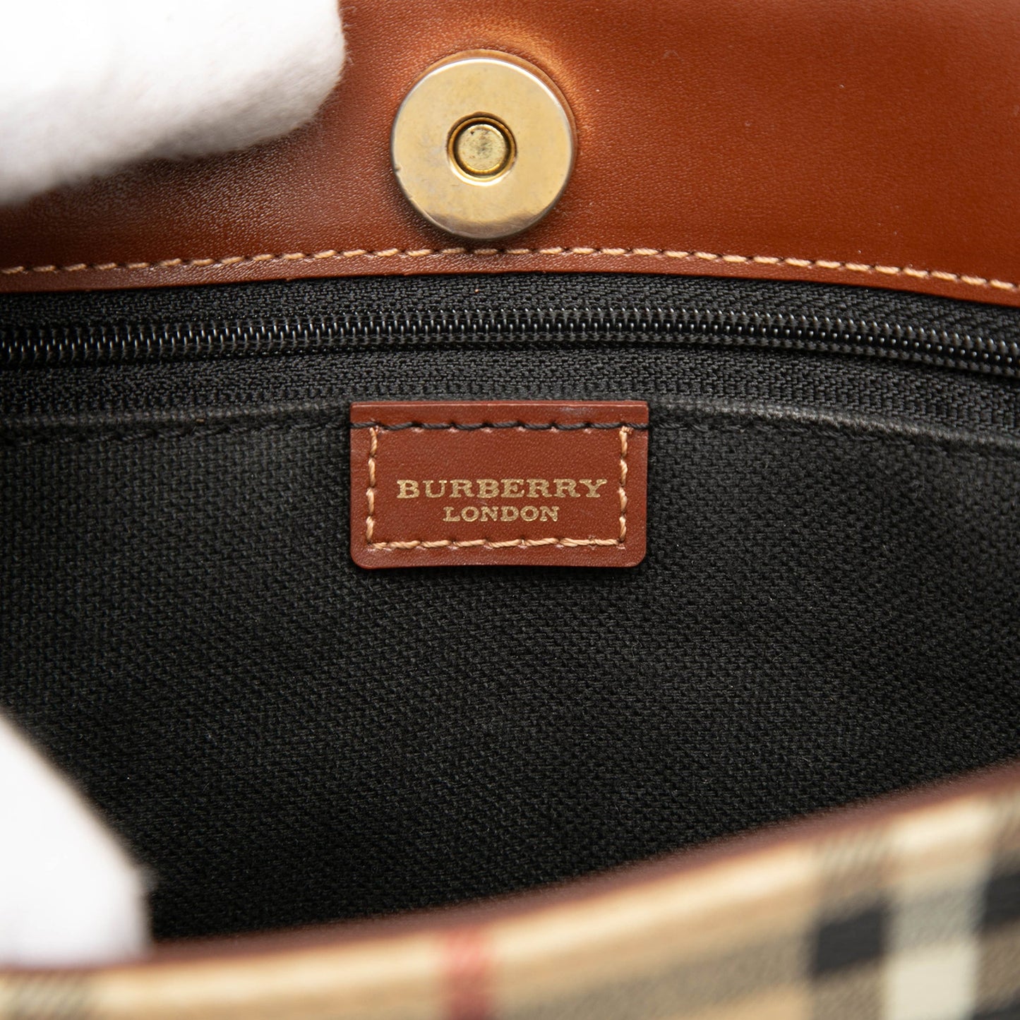 Burberry Haymarket Check Coated Canvas Tote
