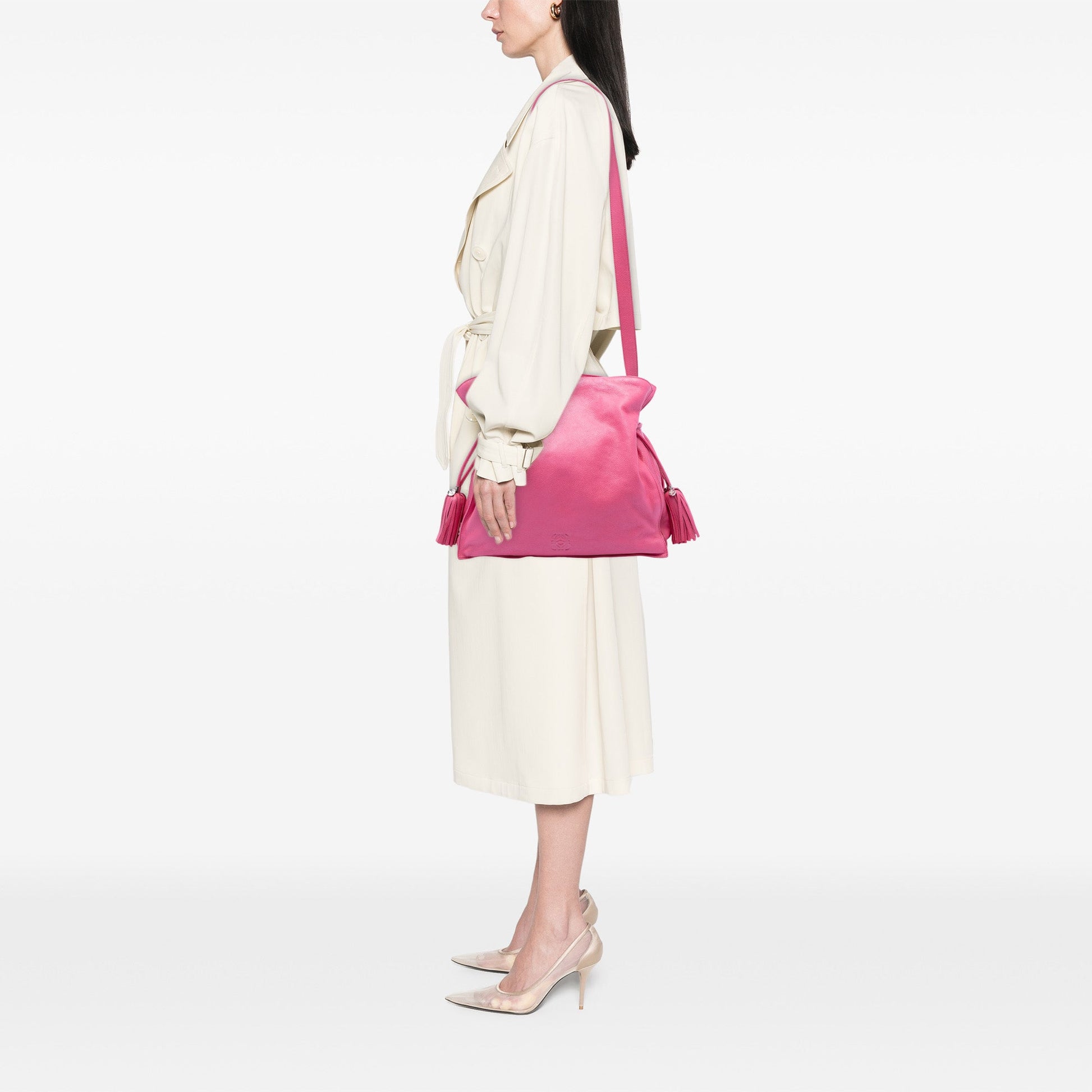 LOEWE Nappa Flamenco Tassel Crossbody