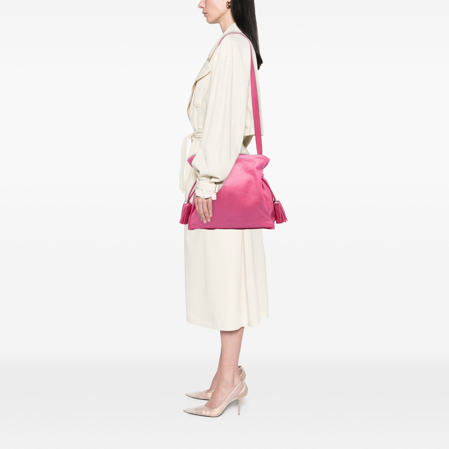 LOEWE Nappa Flamenco Tassel Crossbody