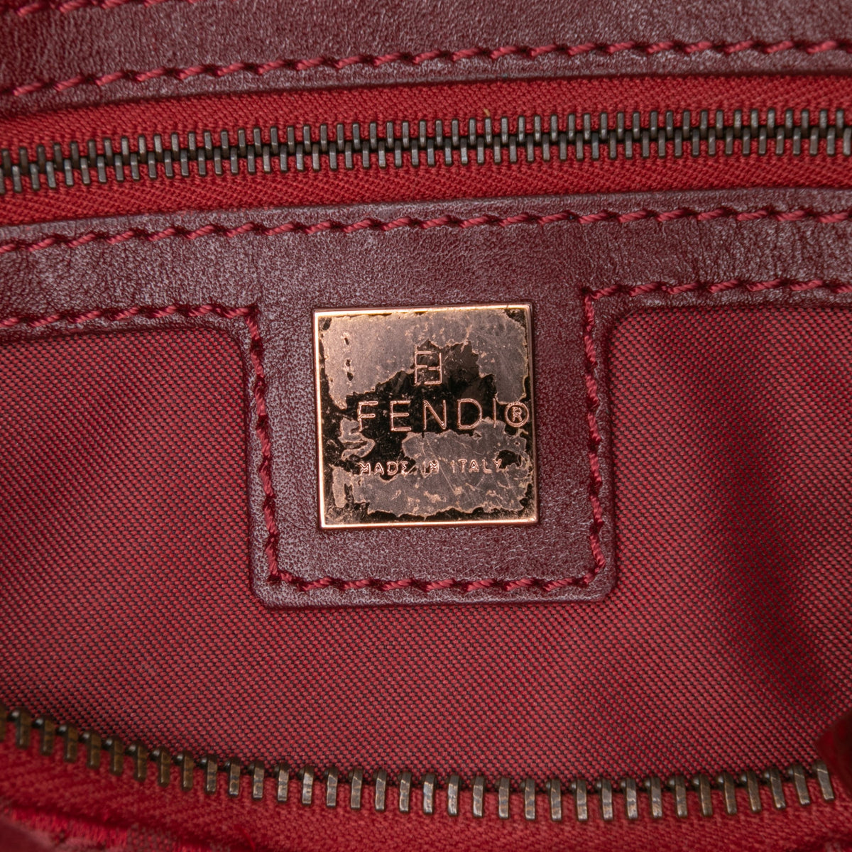 Fendi Zucchino Canvas Handbag