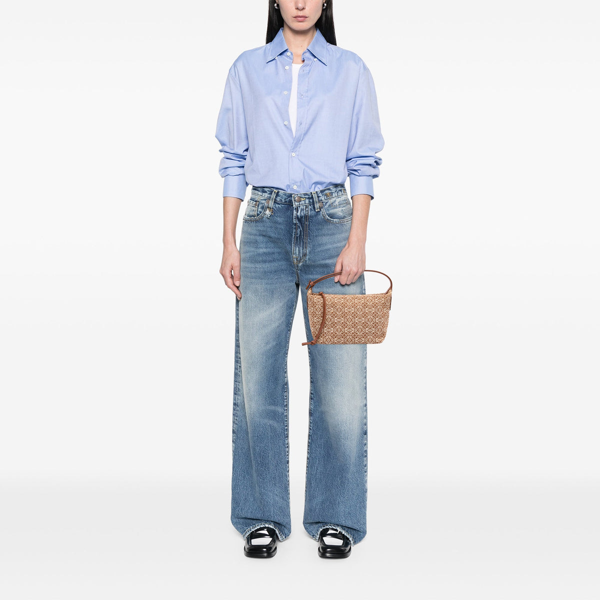 LOEWE Small Anagram Canvas Cubi Bag