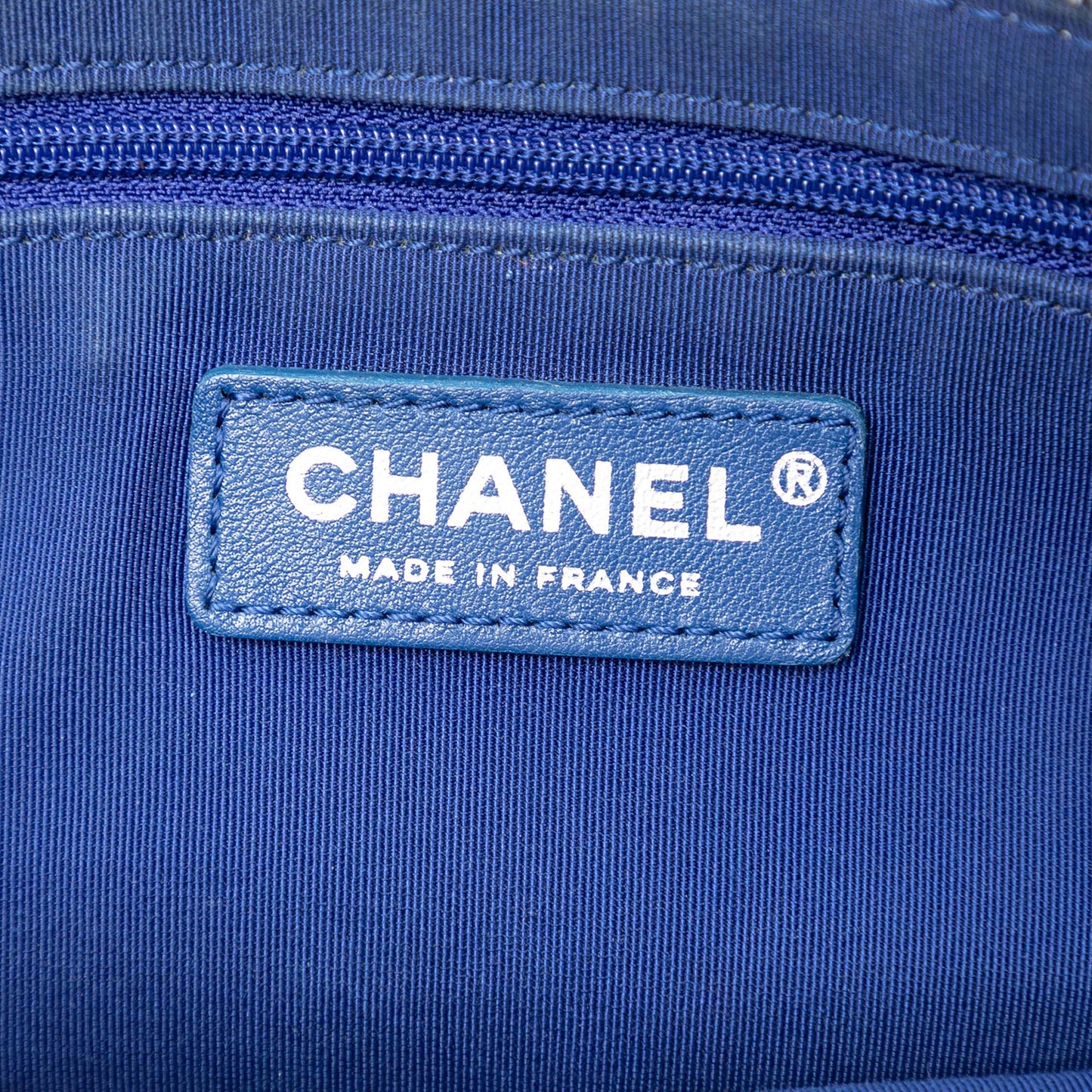 Chanel CC Chevron Lambskin Top Zip Belt Bag