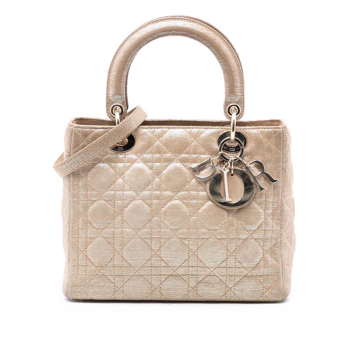 Dior Medium Iridescent Lambskin Cannage Lady Dior