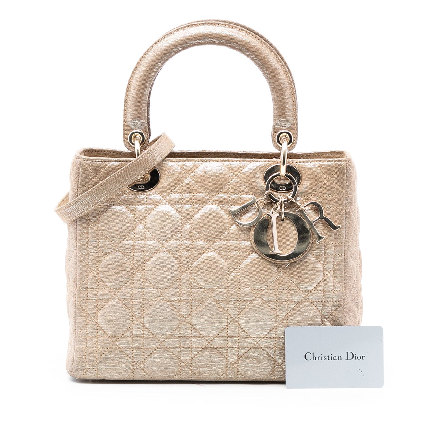 Dior Medium Iridescent Lambskin Cannage Lady Dior