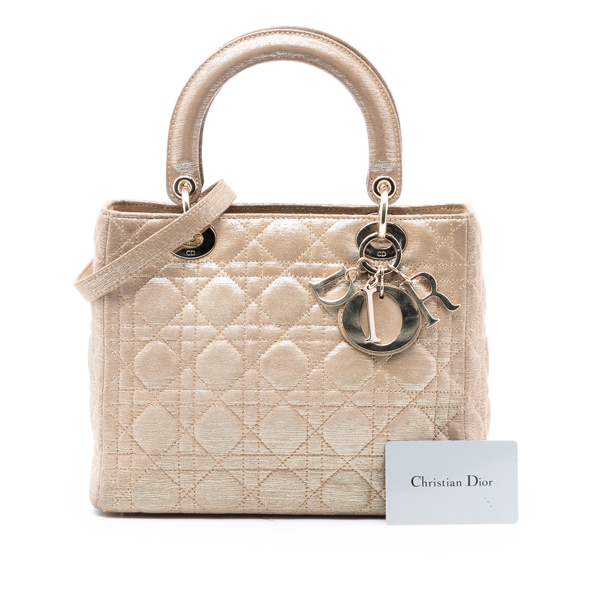 Dior Medium Iridescent Lambskin Cannage Lady Dior