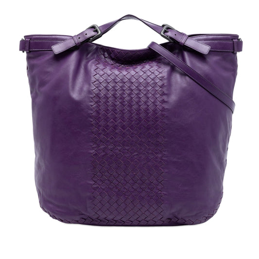 Bottega Veneta Intrecciato Trimmed Nappa Satchel