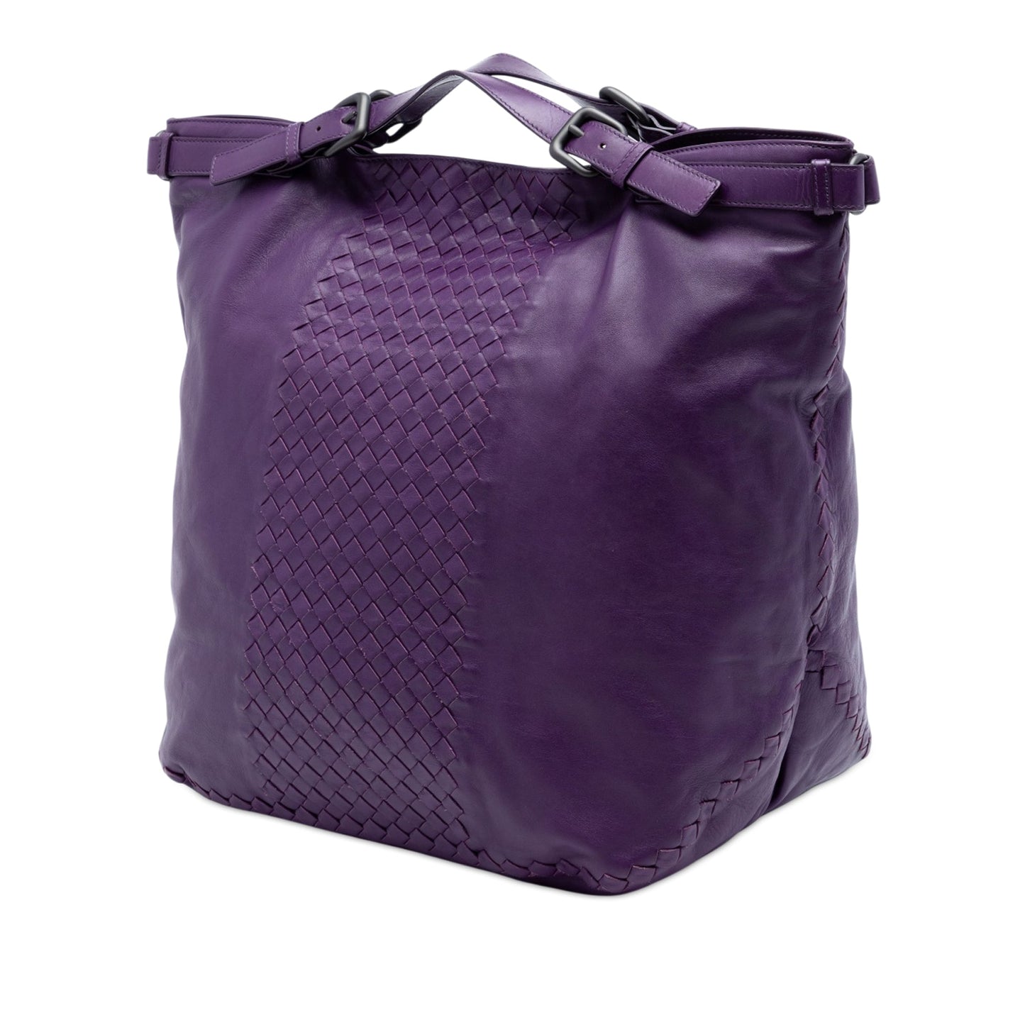Bottega Veneta Intrecciato Trimmed Nappa Satchel