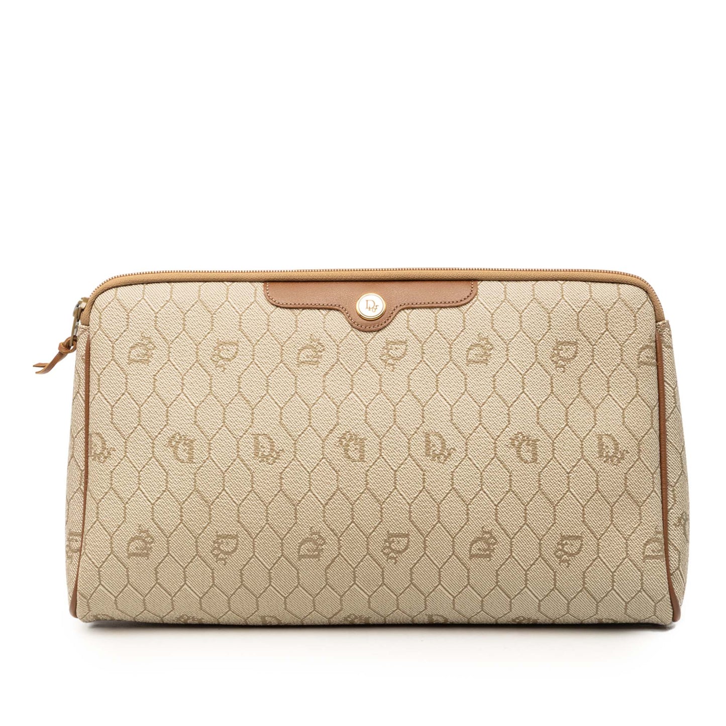 Dior Honeycomb Coated Canvas Clutch