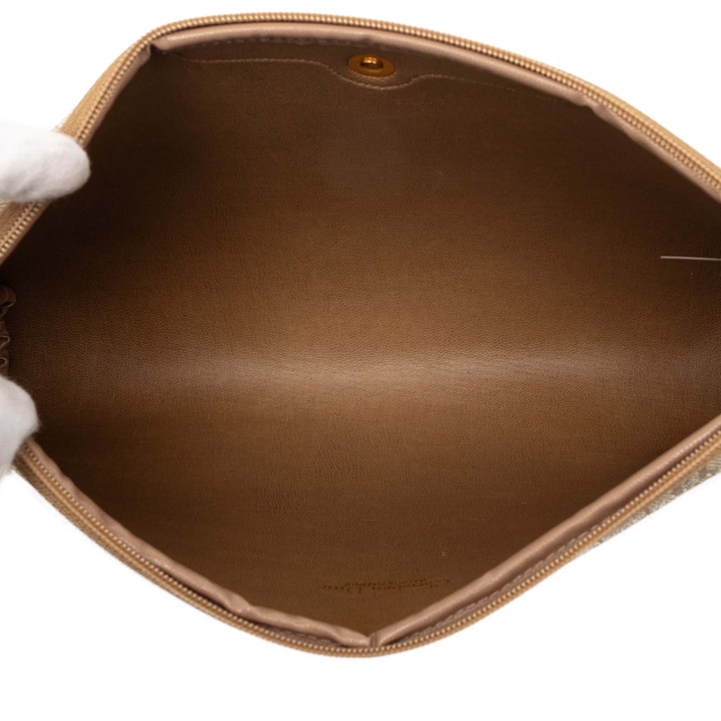 Dior Honeycomb Coated Canvas Clutch