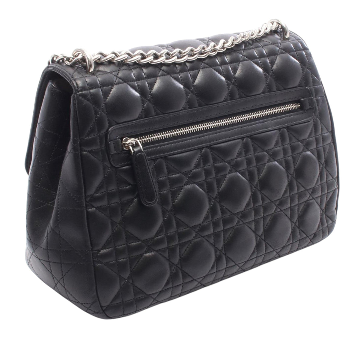 Dior Lambskin Cannage New Lock Shoulder Bag