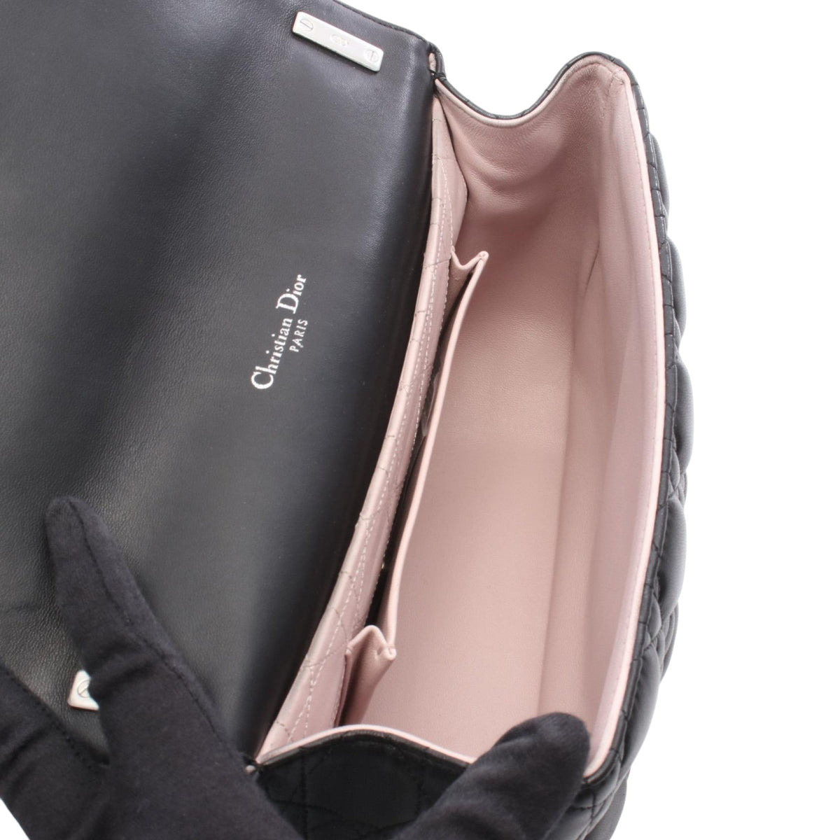 Dior Lambskin Cannage New Lock Shoulder Bag
