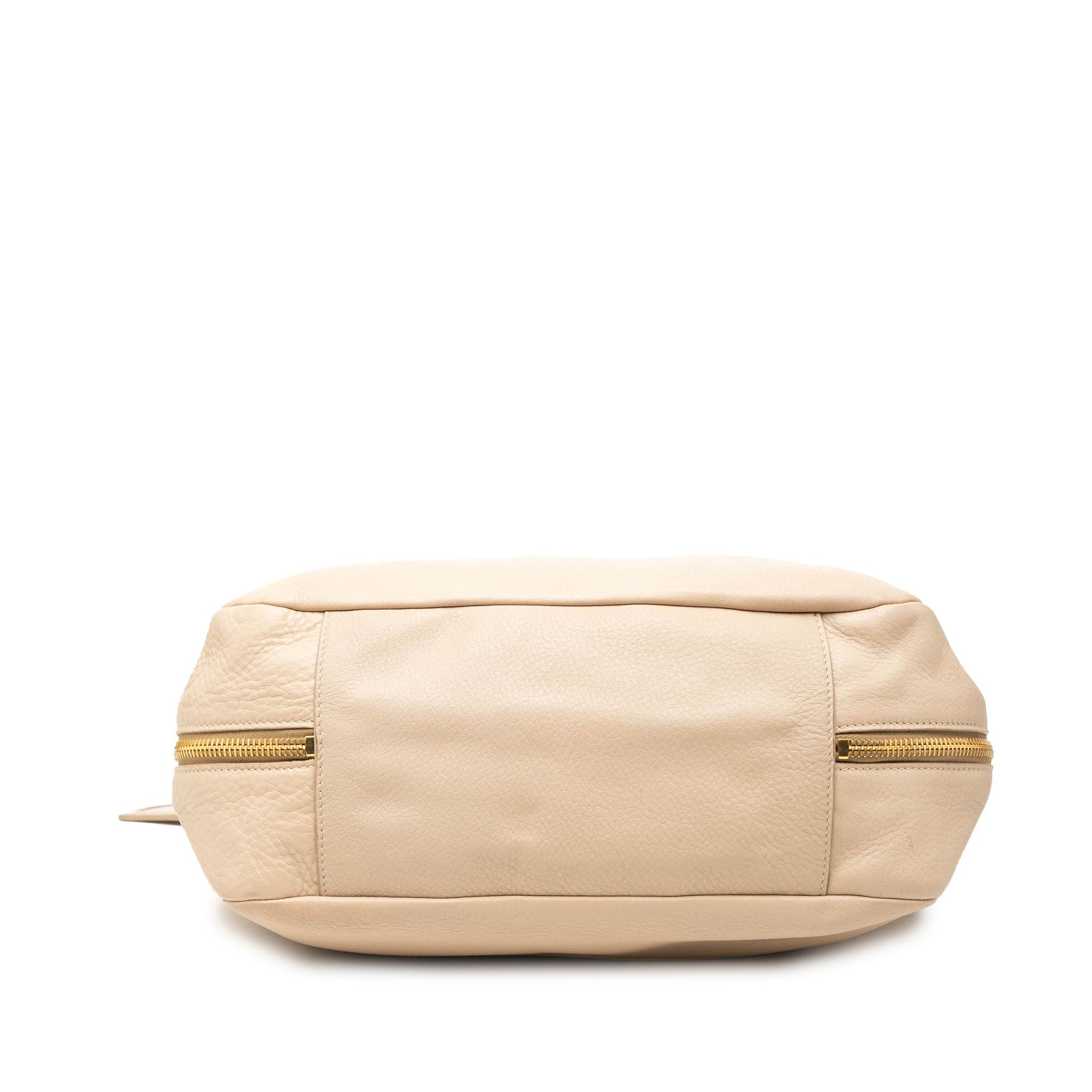 Prada Vitello Daino Side Zip Pocket Hobo