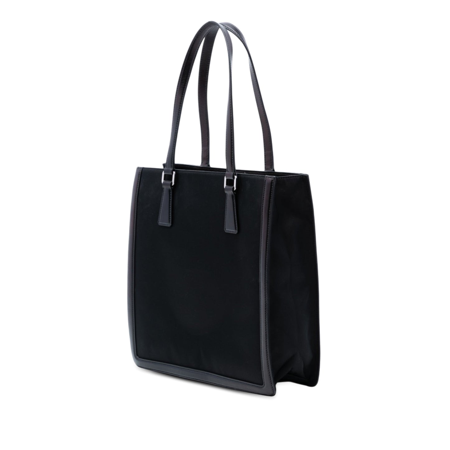 Leather Trimmed Tessuto Tote