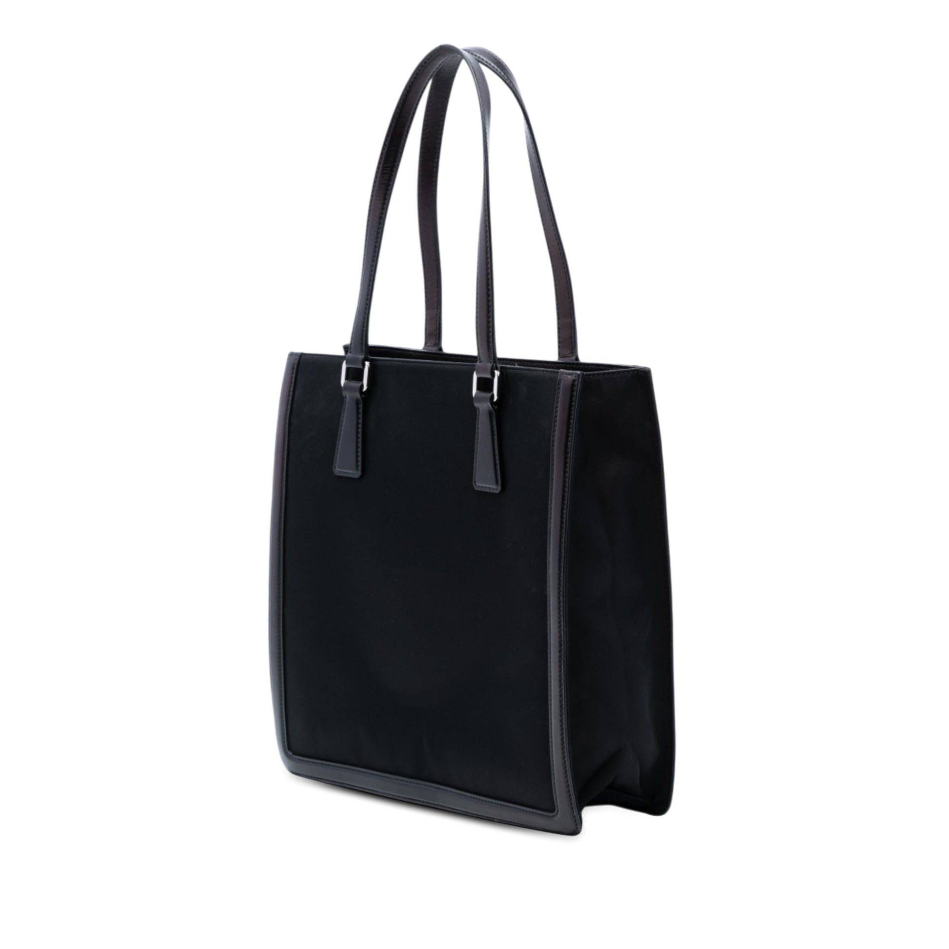 Leather Trimmed Tessuto Tote